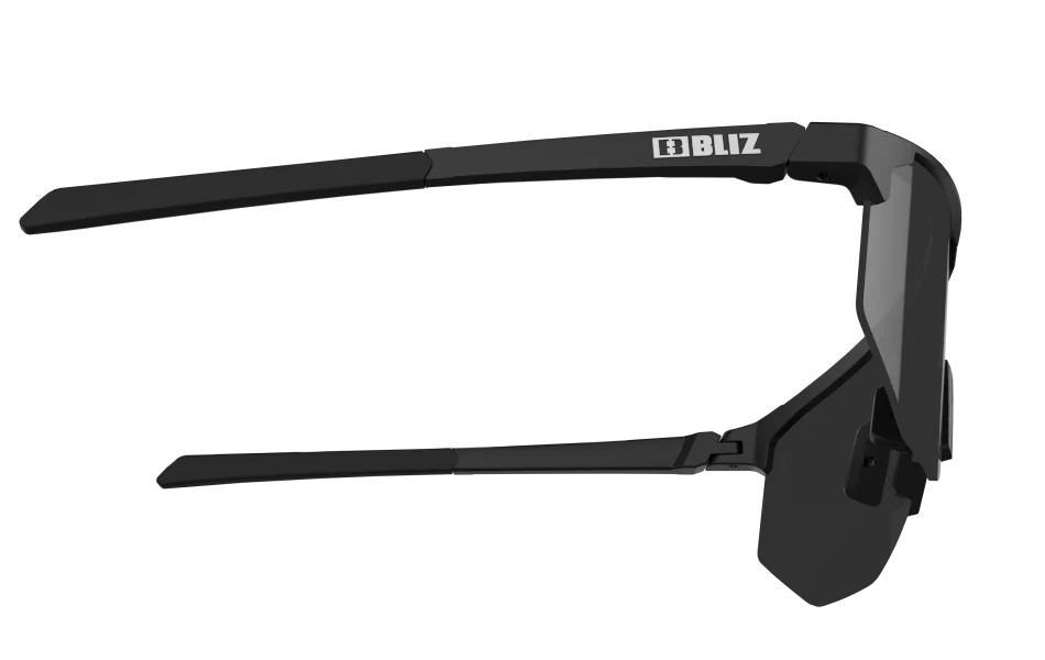 BLIZ Hero Sunglasses - Black Smoke Frame - Silver Mirror Lens