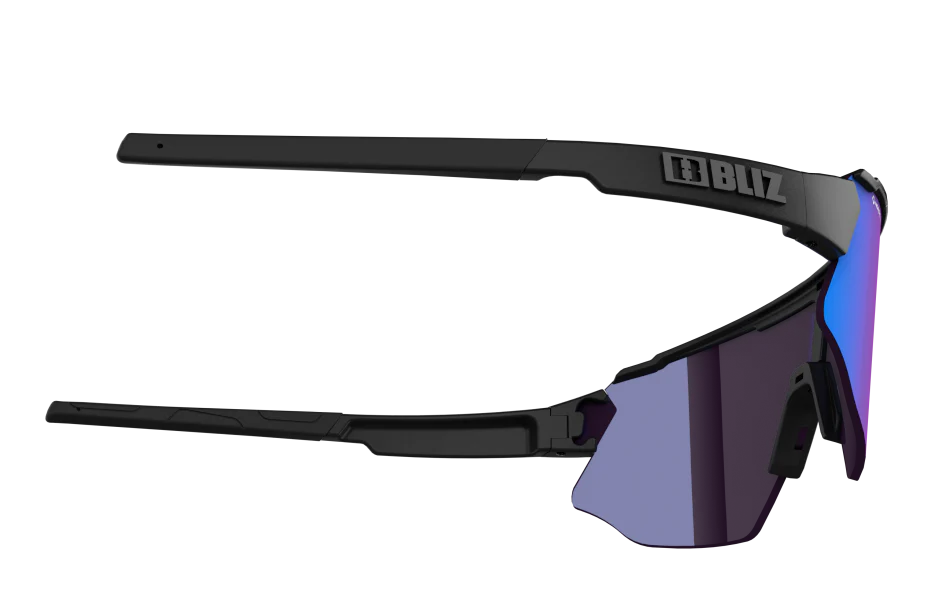 BLIZ Breeze Sunglasses - Matt Black Frame - NanoOptics Nordic Light Begonia with Blue Multi Lens