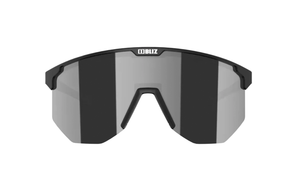 BLIZ Hero Sunglasses - Black Smoke Frame - Silver Mirror Lens