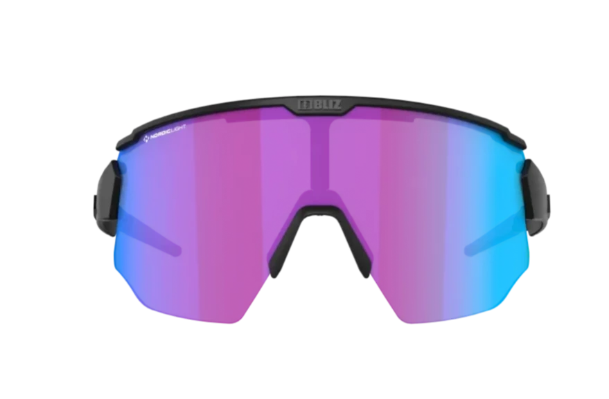 BLIZ Breeze Sunglasses - Matt Black Frame - NanoOptics Nordic Light Begonia with Blue Multi Lens