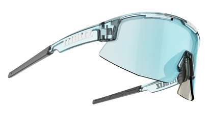 BLIZ Matrix Sunglasses - Transparent Blue Frame - Ice Blue Multi Lens
