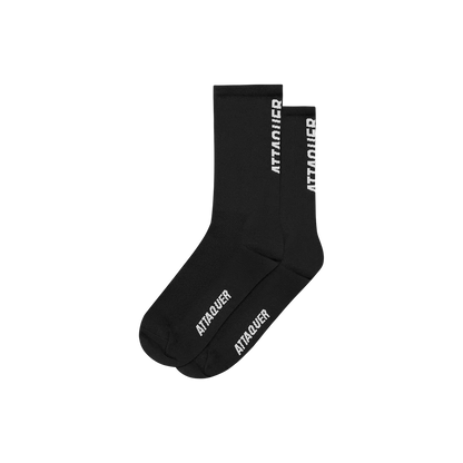 Attaquer Socks Vertical Logo Black
