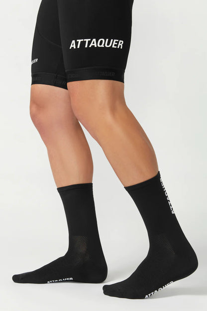 Attaquer Socks Vertical Logo Black