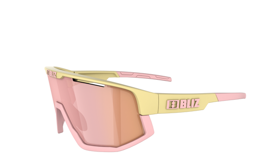 BLIZ Fusion Sunglasses - Yellow/Pastel Pink